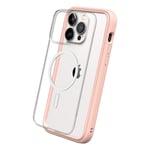 RhinoShield Coque modulaire Mod NX Compatible avec MagSafe pour [iPhone 15]   Force magnétique supérieure, Personnalisable. Absorbe Les impacts des Chutes de 3,5 mètres - Rose Poudré - Neuf