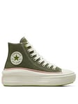 Converse Chuck Taylor All Star Move Cotton Hi-Tops - Black, Green, Size 3, Women