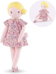 poupee corolle neuve amandine  blonde de 34 cm robe petites fleurs