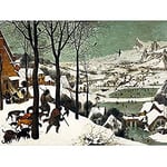 Fine Art Prints Pieter Bruegel The Elder Hunters In The Snow Winter Unframed Wall Art Print Poster Home Decor Premium, 16 x 12 inches