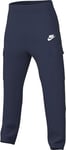 NIKE DX0613-410 M NK Club Cargo WVN Pant Pants Men's Midnight Navy/White Size L