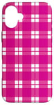 iPhone 16 Plus Pink Checkered Plaid Flannel Gingham Pattern Checker Rustic Case