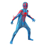Spider-man 2099 svart kostym Cosplay kostym Party Jumpsuit Monterad Barnkläder Spiderman ansiktsmålning 110cm 140cm