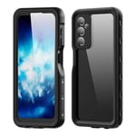 Waterproof Case for Samsung Galaxy A24, Heavy Duty Shockproof Protector Black