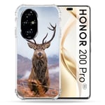 Cokitec Coque Renforcée pour Honor 200 Pro 5G Chasse Chevreuil Montagne