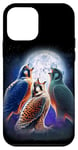 iPhone 12 mini 3 Falcon Howling At The Moon Funny Hawk Bird Lover Birder Case