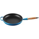 Le Creuset - Signature stekepanne m/trehåndtak 28 cm azure