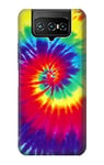Tie Dye Swirl Color Case Cover For ASUS ZenFone 7 Pro