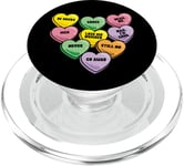 Funny Candy Heart Anti Valentine's Day Sarcastic Love Joke PopSockets PopGrip for MagSafe