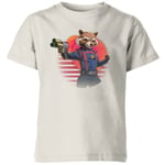 Guardians of the Galaxy Retro Rocket Raccoon Kids' T-Shirt - Cream - 3-4 Years