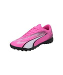 Puma Unisex Adults Ultra Play Tt Soccer Shoes, Poison Pink-Puma White-Puma Black, 42.5 EU