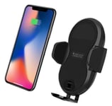 8051128108781 Techly Qi Wireless car charger with sucker with automatic adjustme