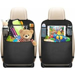 Deux coussins de protection pour le dossier du siège de la voiture, sac de rangement pour le siège arrière de l'enfant