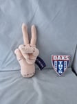 Wednesday Plush Soft Toy Thing Hand New Adams Family Peace 2 Fingers Up