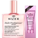 Nuxe Huile Prodigieuse Huile Prodigieuse Presentförpackning Huile Prodigieuse Florale 100 ml + Hair Prodigieux Le Shampoo Brillance Miroir 30 ml 1 ml ()