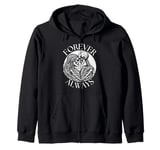 forever always - skeleton couple eternal lover Twin Flame Zip Hoodie