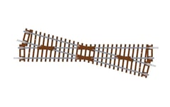 Hornby TT8019 TT Gauge Diamond Crossing Main Gauche - Pièces de Rail Supplémentaires pour Trains Miniatures, Pièces de Rail de Train Jouet, Comprend : 1X 166 mm Diamond Crossing Left, Échelle 1:120