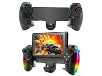 Commutateur LED Joycon support réglage télescopique, contrôleur Joypad monobloc de remplacement pour Switch Pro