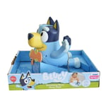 TOMY Toomies Swimming Bluey - Toddler Bath Bluey Toy with Pull String Seahorse, 