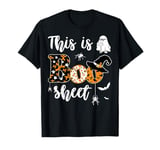 This Is Boo Sheet Halloween Ghost Costumes Men Women Couples T-Shirt