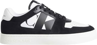 Calvin Klein Baskets Cupsole Homme Classic Heritage Chaussures, Noir (Black/Bright White), 40