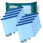 Sillar 8x Filtre à Eau CLEANI pour les Machines à Café Saeco et Philips | Compatible avec Philips AquaClean CA6903/10 CA6903/22 Filtre Anticalcaire, Cartouche Filtrante pour Machine à Café Saeco