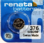 RENATA Blister de 1 Pile bouton oxyde argent X376 SR626SW