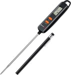 TP516 Thermomètre Cuisine Termometre à Lecture Instantanée Thermometre Barbecue Cuisson à Confiture de Sucre avec Sonde de Température de 12cm,Écran Lcd(Q97)