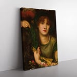 Big Box Art Dante Gabriel Rossetti My Lady Greensleeves Canvas Wall Art Print Ready to Hang Picture, 76 x 50 cm (30 x 20 Inch), Multi-Coloured