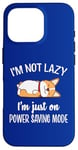 Coque pour iPhone 16 Pro Funny Kawaii Power Saving Pembroke Welsh Corgi Dog Lover