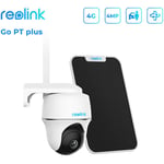 Reolink - Caméra de Surveillance 4G Batterie Sans Fil 2K 4MP hd, Pan & Tilt, Smart Détection, Zoom numérique 16x, Vision nocturne, Go pt Plus avec