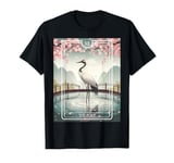 Funny Tarot Card The Poet Crane Spiritual Reader Graphic T-Shirt