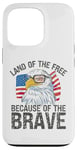 Coque pour iPhone 13 Pro USA Eagle Land of the Free à cause du courageux 4 juillet