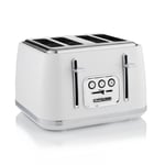 Swan 4 Slice Toaster ST19025WHT - Elegance Range in Gloss White Finish