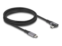 Delock - Usb-Kabel - 24 Pin Usb-C (Hann) Rett Til 24 Pin Usb-C (Hann) Venstre/Høyre-Vinklet - Usb 3.2 / Thunderbolt 3 - 48 V - 5 A - 2 M - Utvidet Effektområde (Epr), Støtte For Power Delivery 3,1, Usb Power Delivery (240 W), Up To 20 Gbps Data Tran