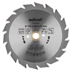 wolfcraft TC Circular Hand Saw Blade, Green Series I 6358000 I Fast, Medium-coarse cuts