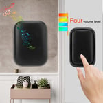 Self Generating Power Wireless Smart Doorbell Waterproof Door Bell 100-240V Us (