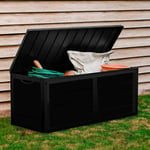 Neo 320 Litre Black Plastic Waterproof Outdoor Garden Plastic Storage Box