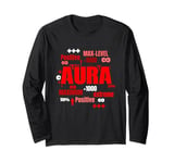 Red Max Aura Red Color Graphic Long Sleeve T-Shirt