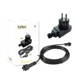 Xelloo® Set de démarrage avec transformateur 12 V et câble de rallonge de 8 m, pour l'extension ou Le Remplacement du Set d'éclairage - Convient à Chaque Set d'éclairage 12V