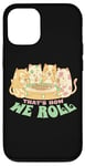 Coque pour iPhone 12/12 Pro Chats amateurs de sushis kawaii drôle That's How We Roll Pastel