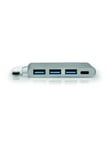 Port Designs 900122 grensesnitt-hub USB 3.2 Gen 1 (3.1 Gen 1) Type-C 5000 Mbit/s Sølv, Hvit