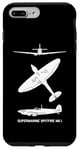 iPhone 7 Plus/8 Plus Supermarine Spitfire Mark 1 WW2 Plane Spotter Silhouettes Case