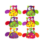 12cm Cute Candy Owl Soft Toy - Assorted Plush Cuddly Teddy Bean Bag Juggle Toy