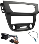 Kit De Montage Autoradio, Façade Cadre De Radio 1 Din, Adaptateur Compatible Avec Renault Me Iii 2008-2016 / Fluence 2009-2017