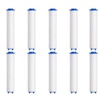 Filtre Pommeau de Douche (95mm),10 Pcs Filtre Douche en Coton PP de Douchette Anti-calcaire Amovible pour Douchette