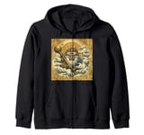 Sun Wukong Monkey King Chinese Mythology Warrior Zip Hoodie