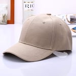 WAZHX Black Cap Solid Color Baseball Cap Snapback Caps Hats Fitted Casual Hip Hop Dad Hats For Men Women Unisex Khaki