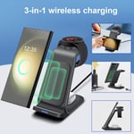 3in1 Wireless Charging Station For Samsung Galaxy Watch 6 Clssic S23 S22 ZFlip 5