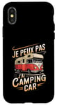 Coque pour iPhone X/XS Je Peux Pas J’ai Camping Car Homme Humour Retraite Vintage